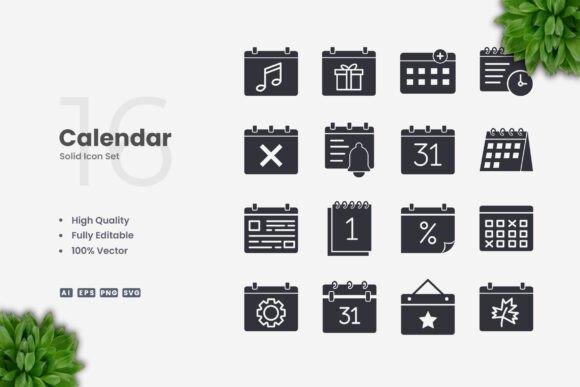 Calendar Solid Icons: A Strategic Tool for Clear Communication and Effective Planning