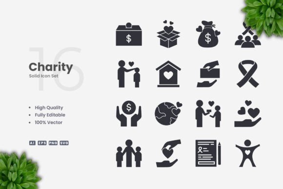 Charity Solid Icons: A Versatile Tool for Modern Design