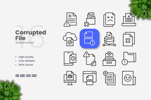 Corrupted File Icons