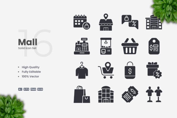 Mall Solid Icons: A Versatile Tool for Modern Designers
