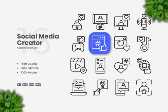 Social Media Creator Icons: Enhancing Visual Communication Across Platforms