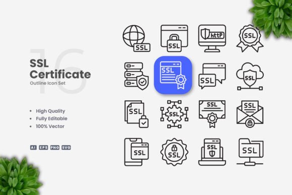 SSL Certificate Icons: Essential for Secure and Professional Design