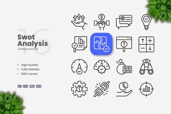 Swot Analysis Icons: A Versatile Design Resource for Modern Creatives