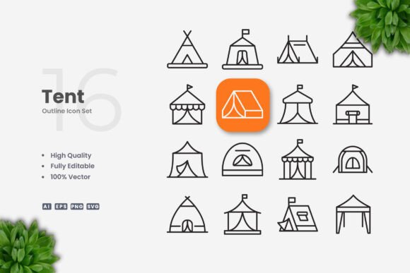 Tent Icons