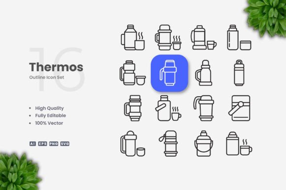 Thermos Icons: Simple and Clean Design for Every Project