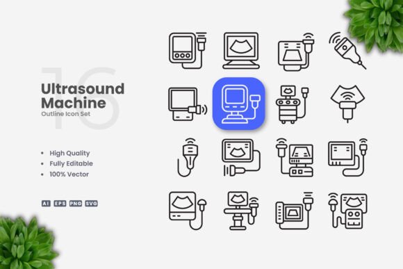Ultrasound Machine Icons: A Versatile Design Solution