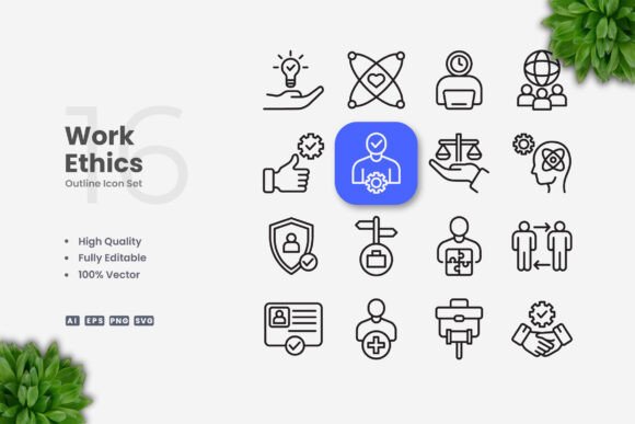 Work Ethics Icons: Essential for Every Project